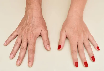 Hand rejuvenation with fat injection