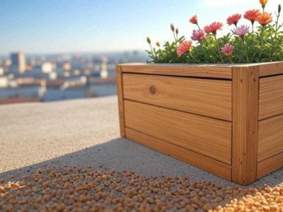 فلاور باکس چوبی