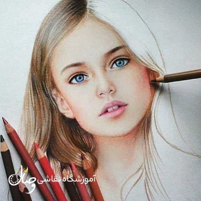 سایه پردازی در نقاشی با مداد رنگی