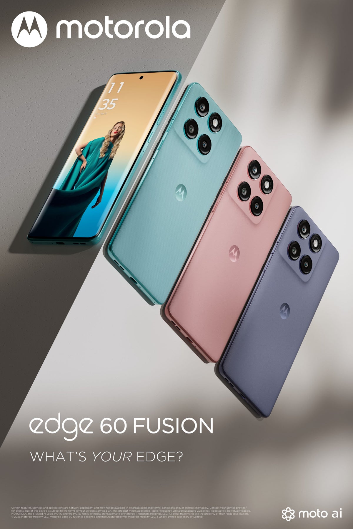 نگاهی به طراحی موتورولا Edge 60 Fusion