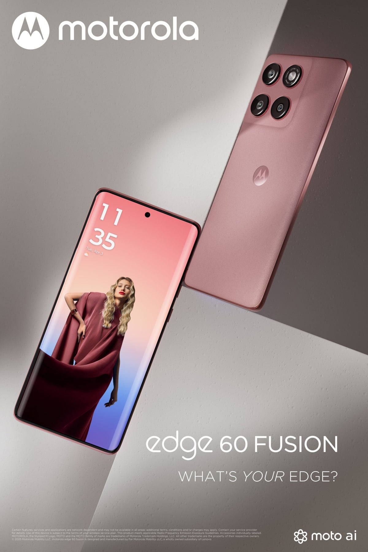 نگاهی به طراحی موتورولا Edge 60 Fusion
