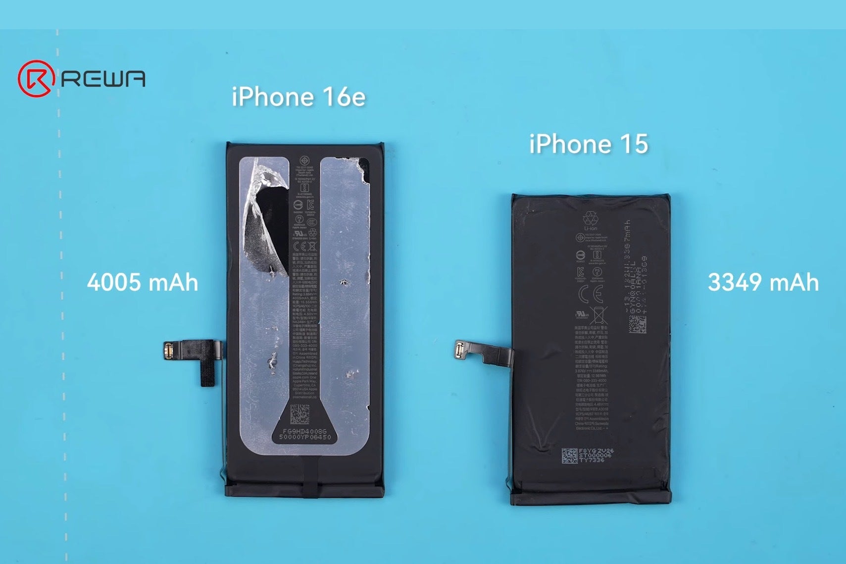 ویدئو کالبدشکافی iPhone 16e را تماشا کنید مقایسه باتری آیفون ۱۵ با آیفون 16e